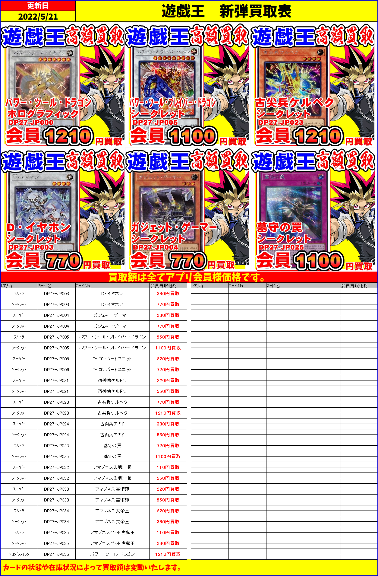 遊戯王新弾 デュエリストパック 輝石のデュエリスト編 買取表更新 千葉鑑定団千葉北店